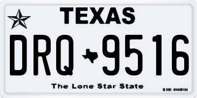 TX license plate DRQ9516