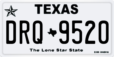 TX license plate DRQ9520