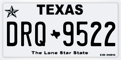 TX license plate DRQ9522