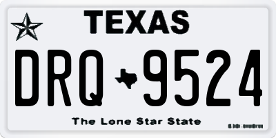 TX license plate DRQ9524