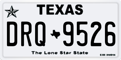 TX license plate DRQ9526