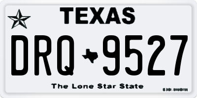 TX license plate DRQ9527