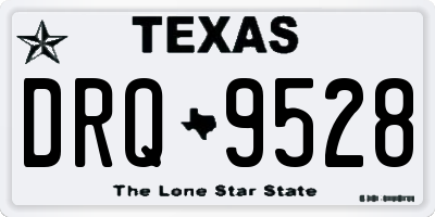 TX license plate DRQ9528
