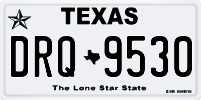 TX license plate DRQ9530