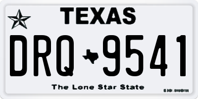 TX license plate DRQ9541