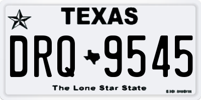 TX license plate DRQ9545