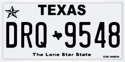 TX license plate DRQ9548