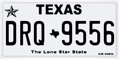 TX license plate DRQ9556