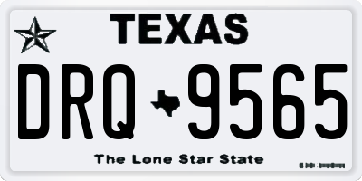 TX license plate DRQ9565