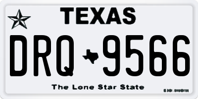 TX license plate DRQ9566