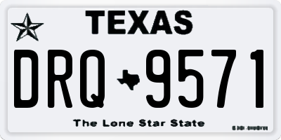 TX license plate DRQ9571