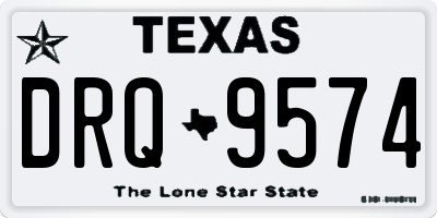 TX license plate DRQ9574