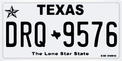 TX license plate DRQ9576