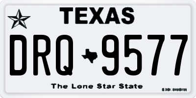 TX license plate DRQ9577