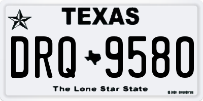 TX license plate DRQ9580