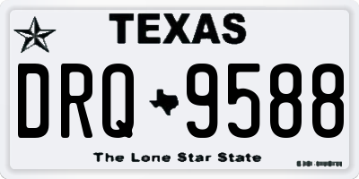 TX license plate DRQ9588