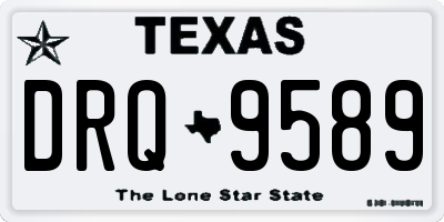 TX license plate DRQ9589