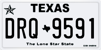 TX license plate DRQ9591