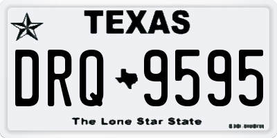 TX license plate DRQ9595