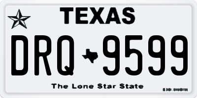 TX license plate DRQ9599