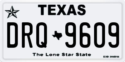 TX license plate DRQ9609
