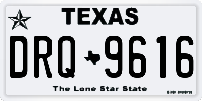 TX license plate DRQ9616