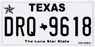 TX license plate DRQ9618