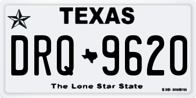 TX license plate DRQ9620