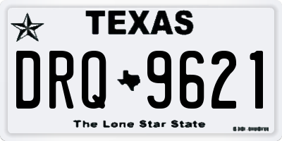 TX license plate DRQ9621