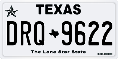 TX license plate DRQ9622