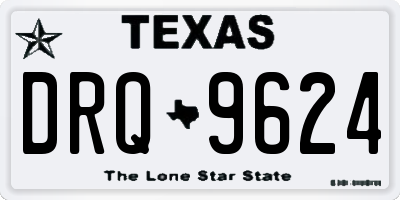 TX license plate DRQ9624