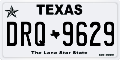 TX license plate DRQ9629