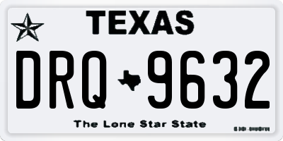 TX license plate DRQ9632