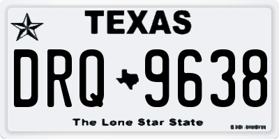TX license plate DRQ9638