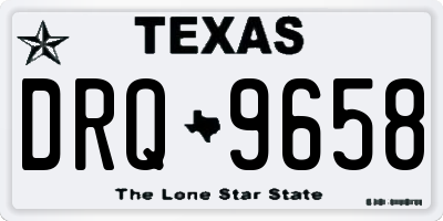 TX license plate DRQ9658