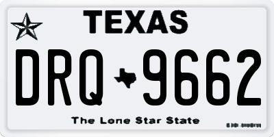 TX license plate DRQ9662