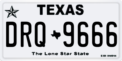 TX license plate DRQ9666