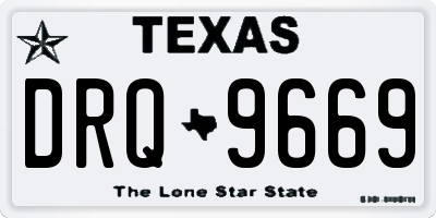TX license plate DRQ9669
