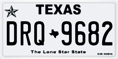 TX license plate DRQ9682