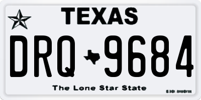 TX license plate DRQ9684