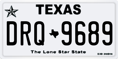 TX license plate DRQ9689