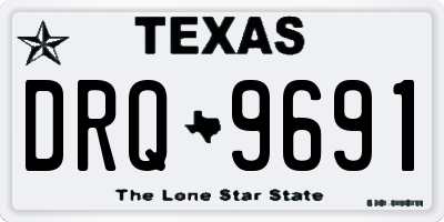 TX license plate DRQ9691