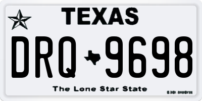 TX license plate DRQ9698