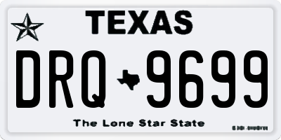 TX license plate DRQ9699