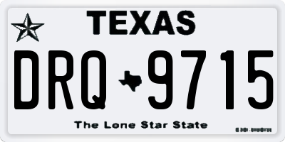 TX license plate DRQ9715