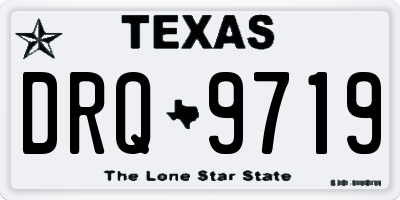 TX license plate DRQ9719