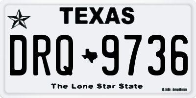 TX license plate DRQ9736
