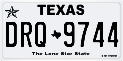 TX license plate DRQ9744