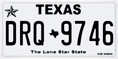 TX license plate DRQ9746