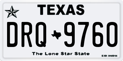 TX license plate DRQ9760